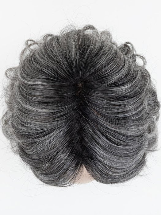 SALT/PEPPER ROOTED | Darkest and Dark Brown with Grey and Pearl White Blend with Shaded Roots