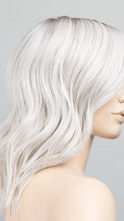 SILVER BLONDE ROOTED | Pearl White and Lightest Pale Blonde Blend with Shaded Roots