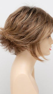 GOLDEN NUTMEG | Medium Brown roots with overall Warm Cinnamon base and Golden Blonde hightlights