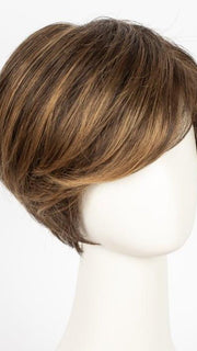 6F27 | CARAMEL RIBBON | Dark Brown with Light Red-Gold Blonde Highlights and Tips