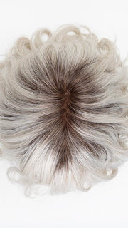 SILVER BLONDE ROOTED | Pearl White and Lightest Pale Blonde Blend with Shaded Roots