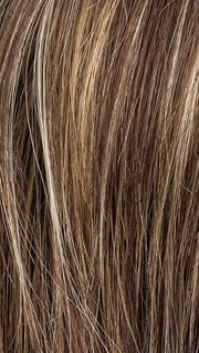 COFFEE BROWN LIGHTED 8.6.16 | Medium Brown and Dark Brown with Medium Blonde Blend with Highlights Throughout and Concentrated in the Front