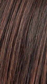 DARK AUBURN ROOTED 33.130.2 | Dark Auburn and Deep Copper Brown with Black/Dark Brown Blend with Shaded Roots