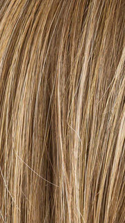 MOCCA ROOTED 830.12.20 | Medium Brown Blended with Light Auburn and Lightest Brown and Light Strawberry Blonde Blend with Shaded Roots