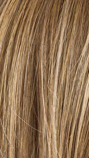 MOCCA ROOTED 8.12.27 | Medium Brown and Lightest Brown with Dark Strawberry Blonde Blend and Shaded Roots