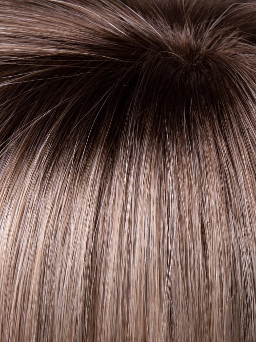 CHAMPAGNE SHADOW | Soft Dark Blonde with Platinum Highlights and Chestnut Roots