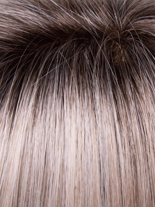 SILKY BEIGE | Light Platinum Blonde with Dark Brown Roots