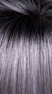 STERLING SHADOW | Medium Salt-and-Pepper Grey with Darker Brown Roots
