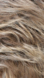 RH12/26RT4 | Light Brown with Chunky Golden Blonde Highlights & Dark Brown Roots