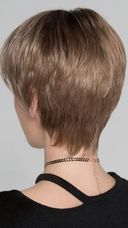 STOP HI TEC by Ellen Wille in DARK SAND ROOTED | Light Brown base with Lighest Ash Brown and Medium Honey Blonde blend and Dark Roots