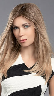 COLLECT by Ellen Wille in color Light Bernstein Tipped | Lightest Brown, Light Golden Blonde, and Light Strawberry Blonde Blend with Lighter Tipped Ends