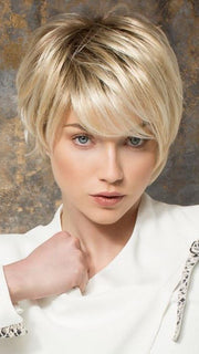 SKY by Ellen Wille in LIGHT HONEY ROOTED | Medium Honey Blonde, Platinum Blonde, and Light Golden Blonde Blend with Dark Roots