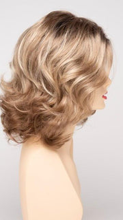 SPARKLING CHAMPAGNE | Medium Brown roots with overall Strawberry Blonde base and soft Golden Blonde highlights