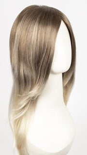 S18-60/102RO SOLSTICE | Cascading Ombre Shade | Cool, Dark Roots gradually lighten to a Shock of Patinum Blonde