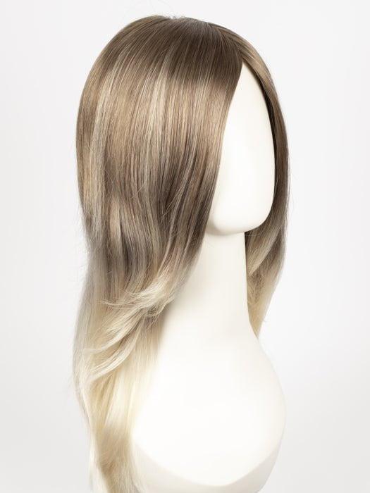 S18-60/102RO SOLSTICE | Cascading Ombre Shade | Cool, Dark Roots gradually lighten to a Shock of Patinum Blonde