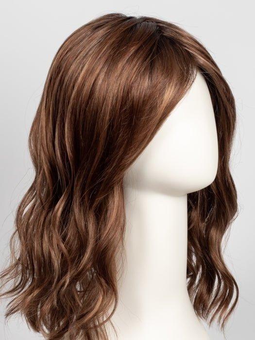 Color 30A27S4 = Shaded Peach: Brown Red/Strawberry Blonde Blend, Shaded w/ Dk Brown 