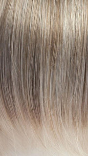 ICE-BLOND | Ashy blond base with white gold tips with highlights around face