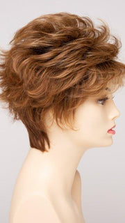 GOLDEN NUTMEG | Medium Brown roots with overall Warm Cinnamon base and Golden Blonde hightlights