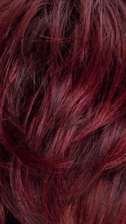 WILD CHERRY ROOTED | Dark brown base, dark burgundy Red, and Bright Cherry Blend with Darker Roots