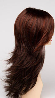 CHOCOLATE CHERRY | Dark Brown roots with overall Medium Brown base with Deep Red highlights