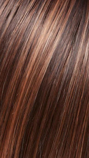 FS6/30/27 TOFFEE TRUFFLE | Brown, Medium Red-Gold, Medium Red-Gold Blonde Blend with Medium Gold Blonde Bold Highlights