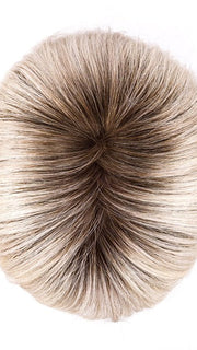 SILVER BLONDE ROOTED | Pearl White and Lightest Pale Blonde Blend with Shaded Roots
