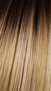 SS-LIGHT-BLONDE | Light Blonde with Golden Highlights & Dark Brown Roots