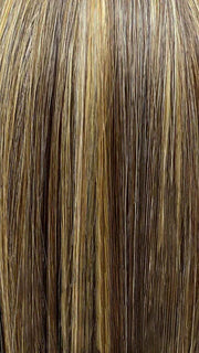 HAZELNUT SYRUP | Medium brown base highlighted with dark blonde and light auburn.