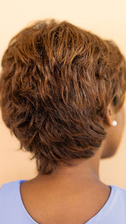 Sophia wearing INSTINCT PETITE/AVERAGE by GABOR in G30+ PAPRIKA MIST | Rich Mahogany Brown