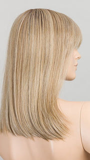 SANDY BLONDE ROOTED | Medium Blonde, Light Neutral Blonde, and Light Strawberry Blonde Blend with Shaded Roots