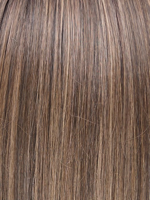 5/8S4 Hazelnut Mousse | Cool Toned Medium Brown with Light Brown Highlights and a Dark Brown Shaded Root