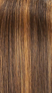 6F27 CARAMEL RIBBON | Brown with Light Red-Gold Blonde Highlights & Tips