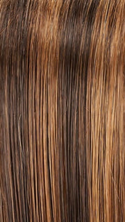 FS6/30/27 TOFFEE TRUFFLE | Brown, Medium Red-Gold, Medium Red-Gold Blonde Blend with Medium Red Gold Blonde Bold Highlights