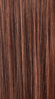 AUBURN ROOTED 33.130.4 | Dark Auburn, Deep Copper Brown, and Darkest Brown Blend with Shaded Roots