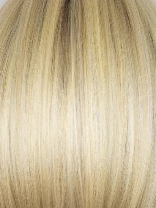 NM LIGHT ASH BLOND-R | This stunning cream ash blonde features natural-looking ash brown and white-grey roots that blend seamlessly into a variety of ash blonde tones. Woven with ash pearl blonde, creamy ivory, and pale creams, this fashion-forward shade delivers a sophisticated, multi-tonal finish for an elegant ash blonde look.