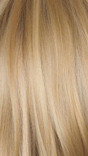 NM SANDY CREAM BLOND-R | This shade features soft golden sand tones with subtly rooted color for a natural regrowth effect. This blend of beige brown, honey, and creamy blonde transitions beautifully into lighter shades, creating a warm, versatile look that flatters any skin tone. A perfect choice for effortless, honey-warm blonde style.