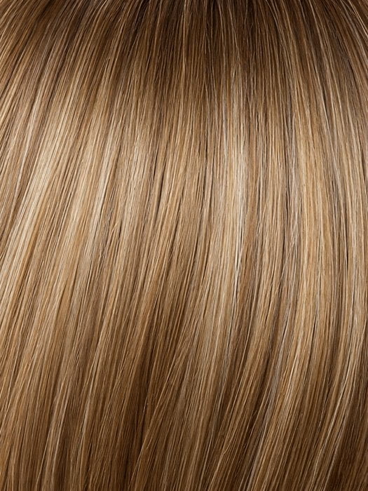 BUTTERSCOTCH BALAYAGE R | Rich Chocolate Brown and Copper Brown blend with Light Ash Blonde and a soft Dark Root