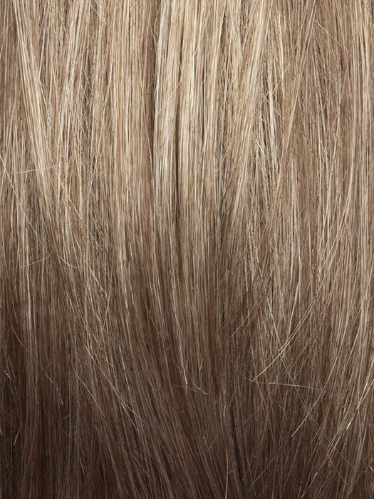 CASHMERE BROWN R | Slightly Rooted Medium Beige Brown base with woven Velvet Blonde Highlights