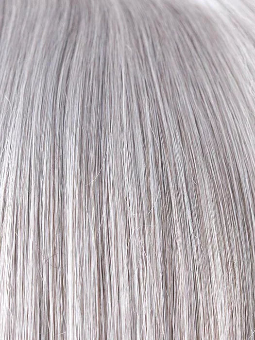SILVER STONE | Silver Medium Brown blend that transitions to more Silver then Medium Brown then to Silver Bangs