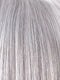 SILVER STONE | Silver Medium Brown blend that transitions to more Silver then Medium Brown then to Silver Bangs