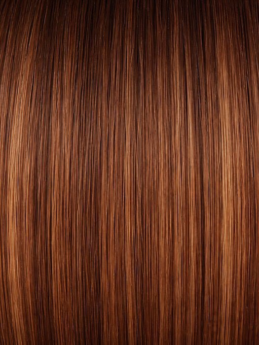 CAFE ROUGE R | A dimensional auburn copper blend with rich reddish-brown roots melting into warm copper highlights
