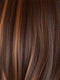 GLAZED AUBURN-R | Stunning fusion of deep red, medium copper, and dark chocolate root. 