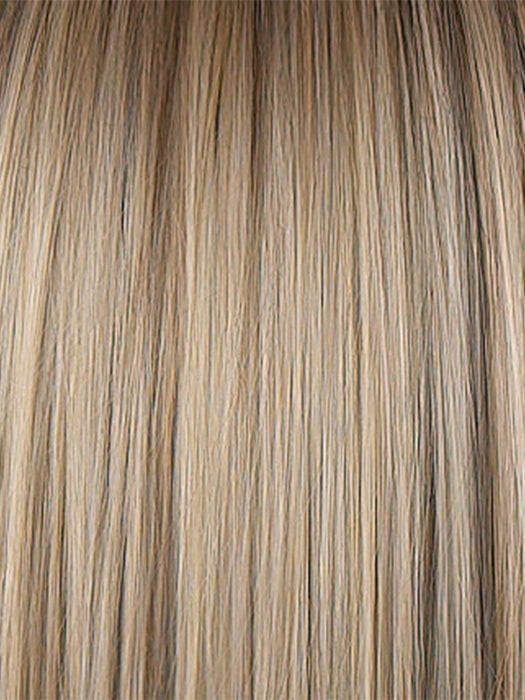 GREIGE-R | A perfect blend of silver-grey and beige tones with medium brown root