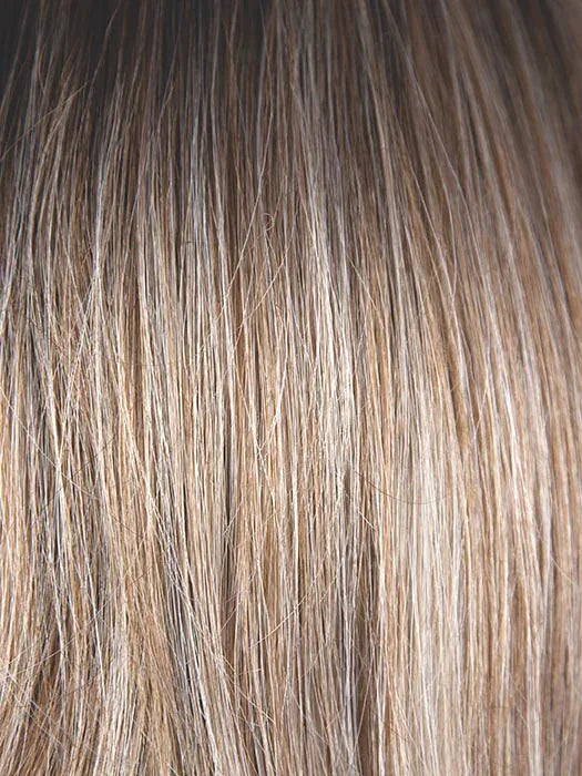 MELTED MARSHMALLOW R | Subtly Warm Dark Sandy Blonde Blend with Medium Brown Roots and Light Ash Blonde Tips and Highlights