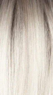 MILKY-OPAL-R | A Blend of Creamy Blonde and White Blonde Rooted with Warm Brown