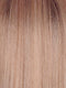 MUSHROOM MELANGE | A modern Mushroom Blonde with a Mid-Brown Root, featuring tones of Cream, Pale Chocolate, and Soft Steel Blonde
