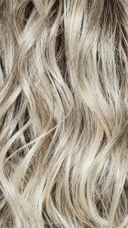 SILVER-OYSTER-R | Silver and Beige blended base with Rich Brown Root tone. Great substitute tone for Blond