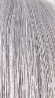 SILVER STONE | Silver Medium Brown blend that transitions to more Silver then Medium Brown then to Silver Bangs