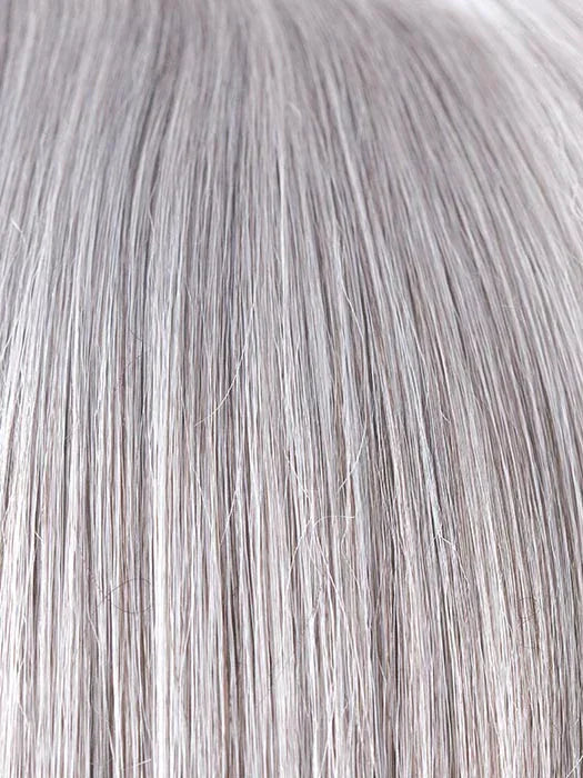 SILVER STONE | Silver Medium Brown blend that transitions to more Silver then Medium Brown then to Silver Bangs