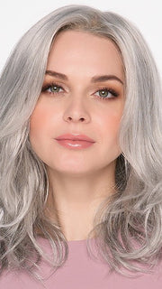 AMANDA by ENVY in MEDIUM GREY | Salt and Pepper Grey 50% Medium Brown 50% Grey